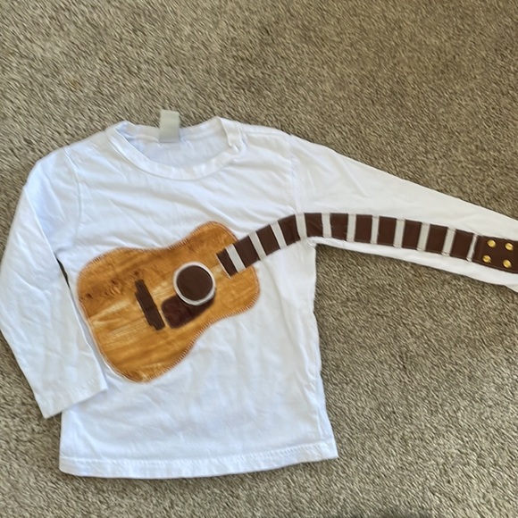 Appliqué Guitar Onesie and Shirt - Picture 1 of 2